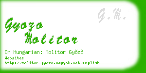 gyozo molitor business card